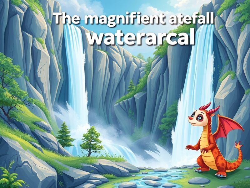 The magnificent waterfall
